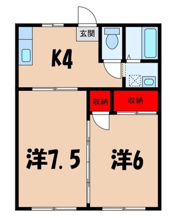 伊那北駅 徒歩38分 1階の物件間取画像